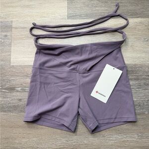 Lululemon Align Wrap-Waist Short 4" Purple Ash